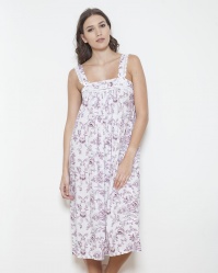 Kenya Shadow Stripe Imperial Floral Nightdress